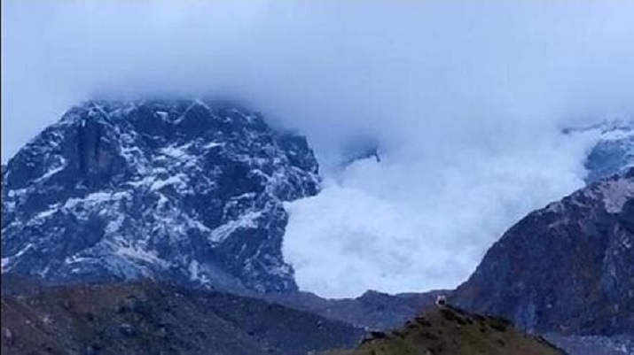 Avalanche again in Chorabari area of Kedar Ghati Uttarakhand