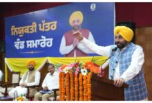 Photo of सीएम भगवंत मान ने नव-चयनित उम्मीदवारों को सौंपे नियुक्ति पत्र