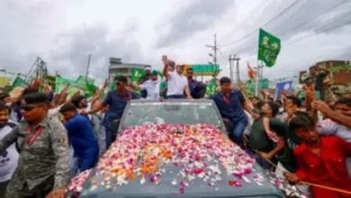 Photo of राहुल गांधी की वोटर अधिकार यात्रा के दौरान पुलिसकर्मी घायल, ड्राइवर पर केस दर्ज
