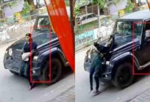 Photo of गाजियाबाद में तेज़ रफ़्तार थार ने महिला को मारी टक्कर, वीडियो वायरल