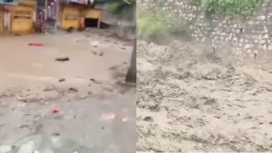 Photo of उत्तरकाशी में बादल फटा, नौगांव में बाढ़ और भूस्खलन से अफरा-तफरी