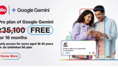 Photo of गूगल का जियो यूजर्स को तोहफा, 35,100 रुपए की कीमत का Google AI Pro फ्री