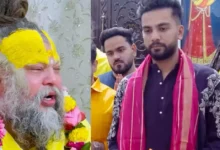 Photo of एल्विश यादव ने की प्रेमानंद जी महाराज से मुलाकात, आशीर्वाद के बाद यूट्यूबर ने कर दिया बड़ा वादा