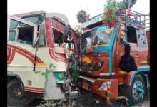 Photo of तेलंगाना के रंगारेड्डी में भीषण सड़क हादसा, बस-ट्रक टक्कर में 17 की मौत, कई घायल