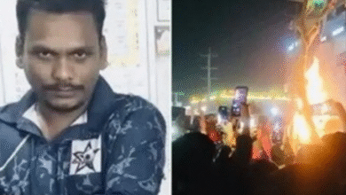 Photo of दीपू चंद्र दास के हत्यारों को बचाने नहीं देंगे मोहम्मद यूनुस, दिल्ली में बांग्लादेश हाई कमीशन के बाहर VHP का जोरदार प्रदर्शन