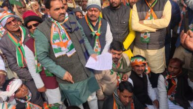 Photo of ध्वस्त कानून व्यवस्था के खिलाफ कांग्रेस का विरोध मार्च, पुलिस अधीक्षक से इस्तीफे की मांग