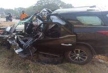 Photo of पालघर में भीषण सड़क हादसा, अंतरराष्ट्रीय निशानेबाज संभाजी पाटिल की फॉर्च्यूनर के उड़े परखच्चे, मौत