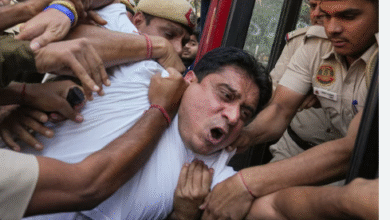 Photo of दिल्ली एआई समिट विरोध: उदय भानु चिब सहित 8 युवाओं की गिरफ्तारी