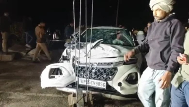 Photo of मथुरा में दर्दनाक हादसा: नहर में गिरी तेज रफ्तार कार, चार युवकों की मौत