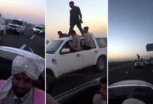 Photo of हापुड़ में हाईवे पर स्टंटबाजी: शादी के काफिले ने NH-9 पर मचाया हुड़दंग, पुलिस ने काटा चालान
