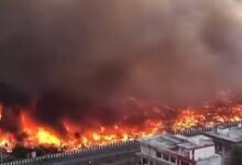 Photo of लखनऊ के विकासनगर में भीषण आग, 200 से ज्यादा झोपड़ियां खाक, सिलेंडर धमाकों से दहला इलाका