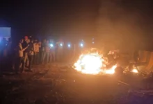 Photo of मिर्जापुर घाटी में ट्रक का ब्रेक फेल, कई वाहनों को मारी टक्कर, कार में आग लगने से 11 की मौत