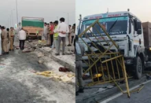 Photo of हापुड़ में दर्दनाक सड़क हादसा: खराब बस से उतरे यात्रियों को ट्रक ने रौंदा, 5 साल की बच्ची समेत 2 की मौत