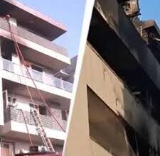 Photo of हैदराबाद के अमीरपेट में कमर्शियल कॉम्प्लेक्स में भीषण आग, मेट्रो स्टेशन के पास मचा हड़कंप