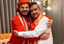 Photo of शुभेंदु अधिकारी से मिले जगतगुरु रामभद्राचार्य जी महाराज के उत्तराधिकारी आचार्य रामचंद्र दास जी महाराज