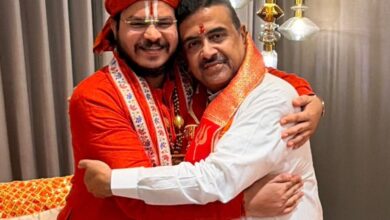Photo of शुभेंदु अधिकारी से मिले जगतगुरु रामभद्राचार्य जी महाराज के उत्तराधिकारी आचार्य रामचंद्र दास जी महाराज