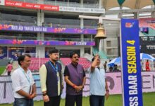 Photo of यूपी टी-20 लीग सीजन-4 के लखनऊ चरण का समापन, बेल बजाकर चेयरमैन डॉ. चंद्रसेन वर्मा ने किया मैच का शुभारंभ