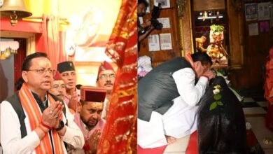 Photo of पीएम मोदी के सार्वजनिक जीवन के 25 साल पूरे, सीएम धामी ने काशी विश्वनाथ मंदिर में की पूजा; दीर्घायु की कामना